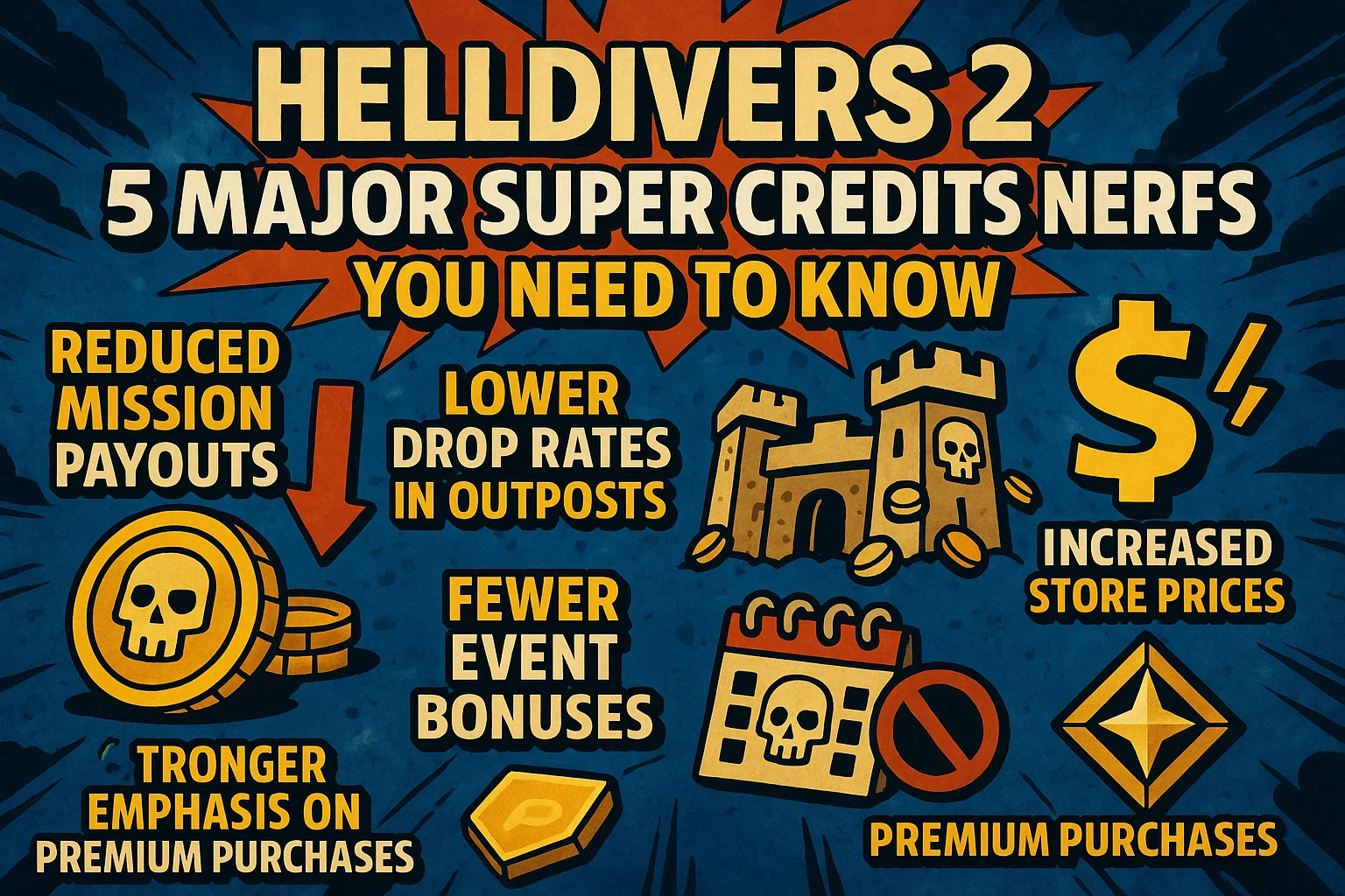 Helldivers 2: 5 Major Super Credits Nerfs You Need to Know